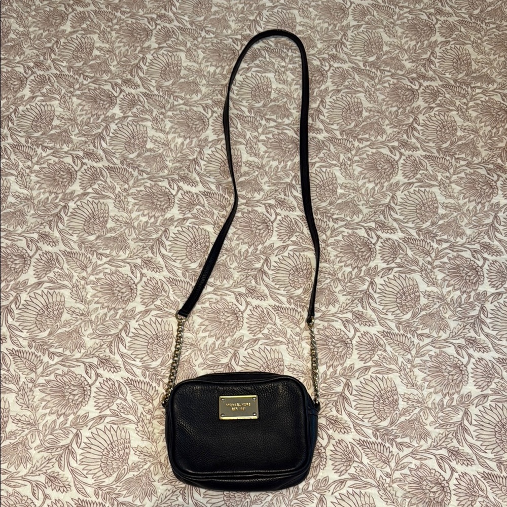 Michael Kors Black & Gold Crossbody Bag